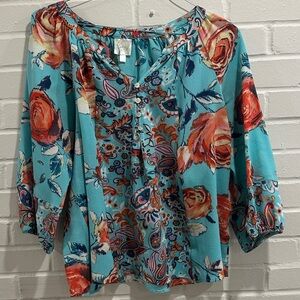 Floral Women's Top - Multicolor